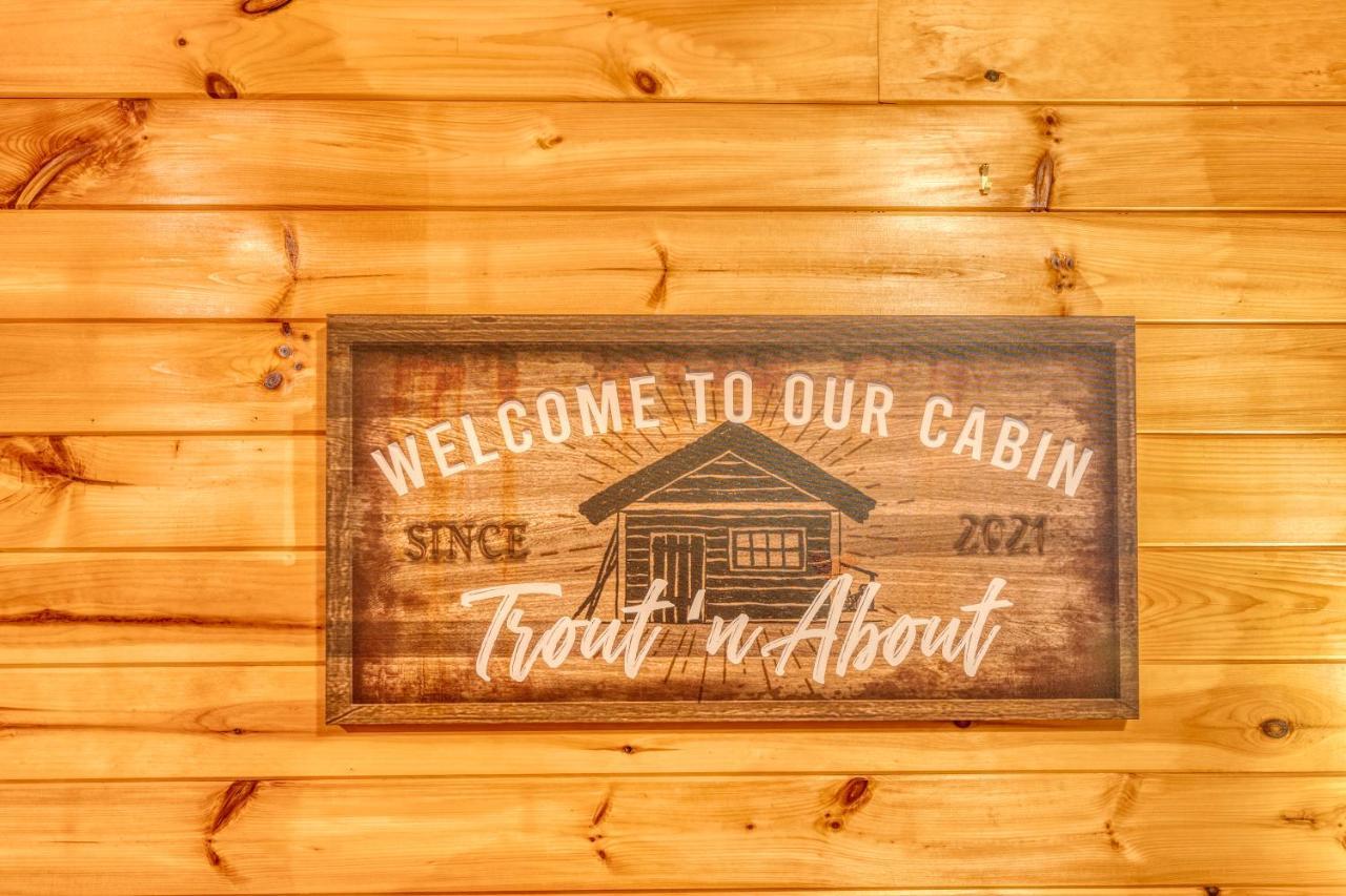 Trout N' About Your Blue Ridge Mountains Retreat, Hot Tub + Game Room! Ellijay Extérieur photo